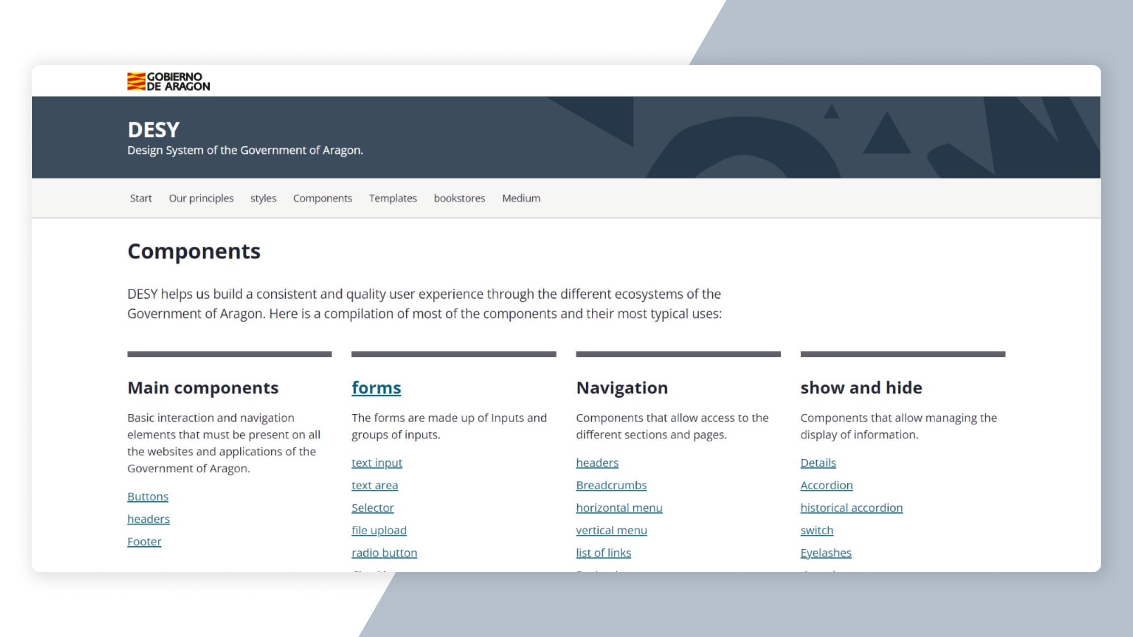 Gobierno de Aragón Design System